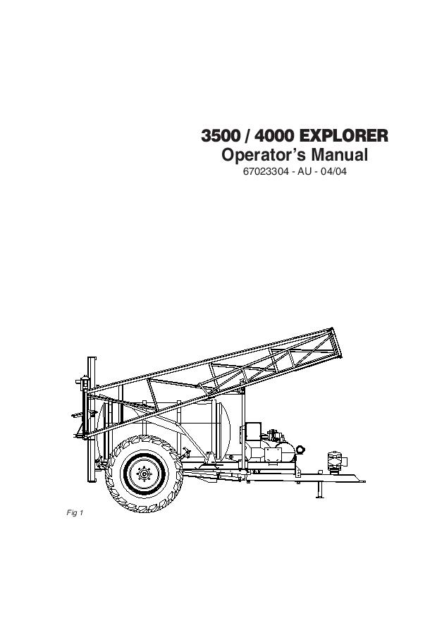 3500 4000 EXPLORER Operators Manual