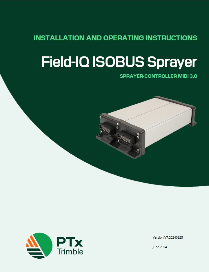 Muller Midi 3.0 Spray Controller V7.11 - Installation & Operation Manual